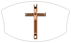 DNSWILL 510 BZ WT Bronze Single Cross White